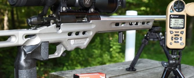 Long range .22lr shooting competition set up