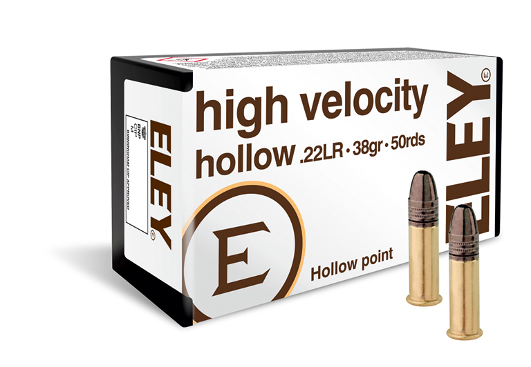 ELEY high velocity hollow .22LR ammunition