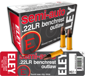 ELEY semi-auto benchrest outlaw 22lr ammunition- The world's most accurate .22LR ammunition