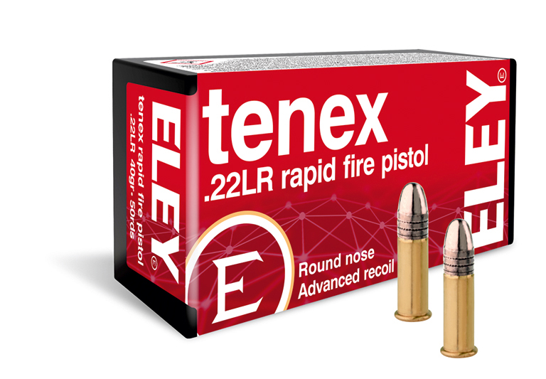 ELEY tenex rapid fire pistol .22LR ammunition
