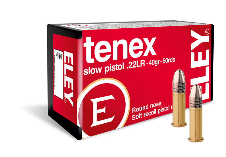 ELEY tenex slow pistol 22lr ammunition - The world's most accurate .22LR low recoil pistol ammunition