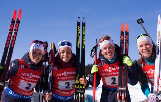 French biathlon team at the IBU World Cup