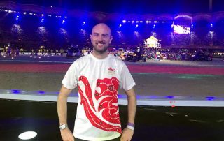 Ken Parr at the Commonwealth Games